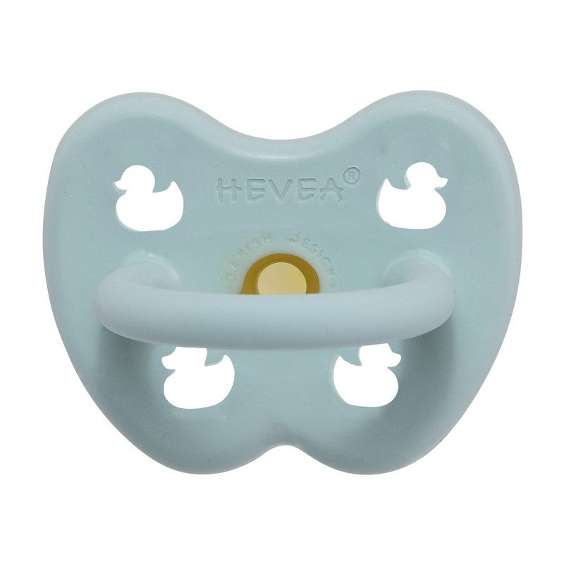 Hevea okrągły smoczek kauczukowy Baby Blue od 0 do 3 miesięcy
