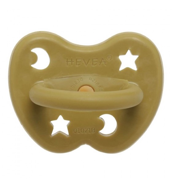 Hevea okrągły smoczek kauczukowy Olive od 3 do 36 miesięcy