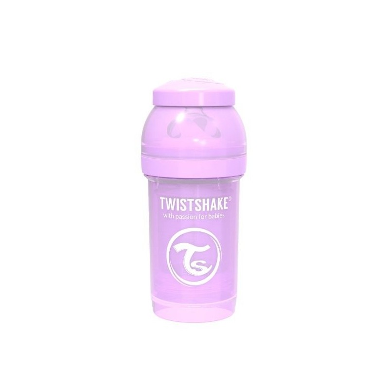 Twistshake butelka antykolkowa do karmienia 180 ml pastelowa fioletowa