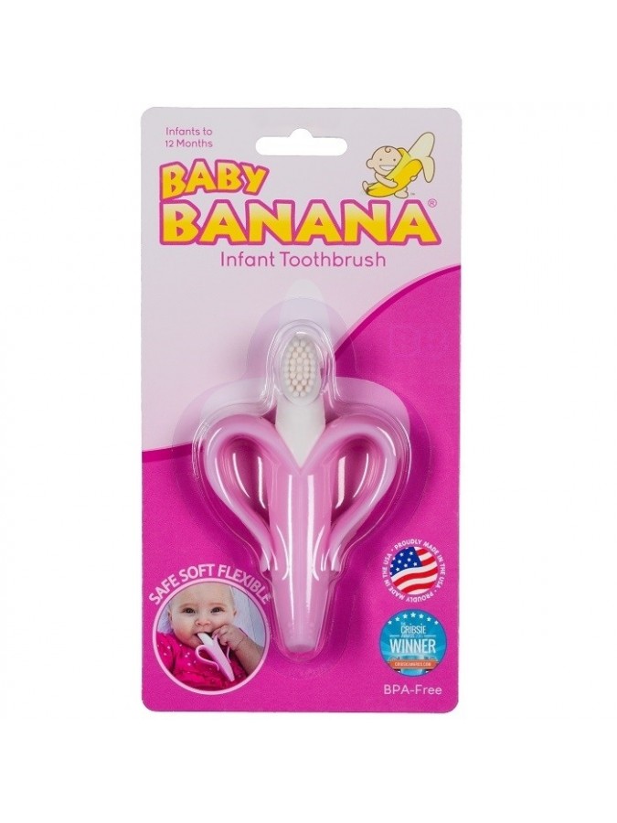 Baby Banana szczoteczka treningowa pink
